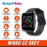 MiBro C2 Grey | Smartwatch | 1.69" Full HD Color | 20 Sports Mode | Stress Monitoring | Heart Rate Monitoring | 2 ATM Waterproof