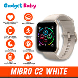 MiBro C2 White | Smartwatch | 1.69" Full HD Color | 20 Sports Mode | Stress Monitoring | Heart Rate Monitoring | 2 ATM Waterproof