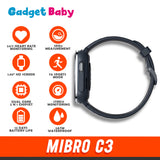 MiBro C3 | Smartwatch | 1.83" Full HD Screen | 70 Sports Mode | Dual Core 2 in 1 Chipset | Stress Monitoring | 2ATM Waterproof