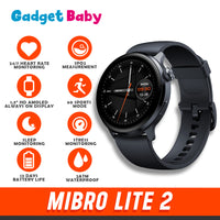 Mibro Lite 2 | Smartwatch | 1.3" HD Amoled Display | 60 Sports mode | Stress Monitoring | 2 ATM Waterproof