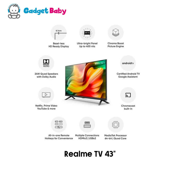 Realme Smart TV 43" | Experience Smart TV