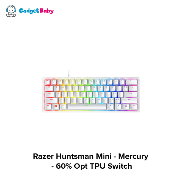 Razer Huntsman Mini - Mercury - 60% Opt PU  Switch